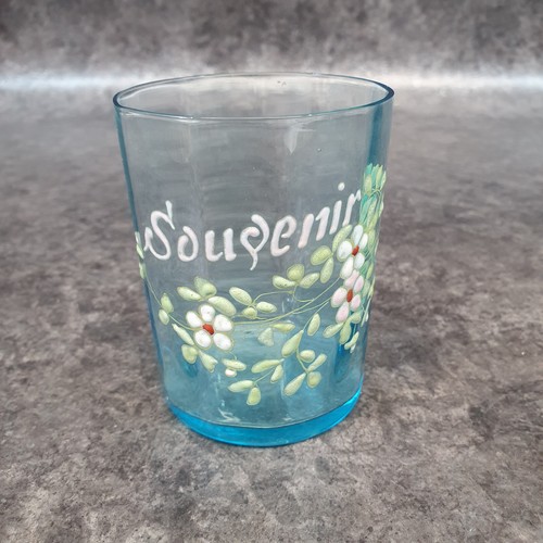 Ancien verre émaillé legras - verre,