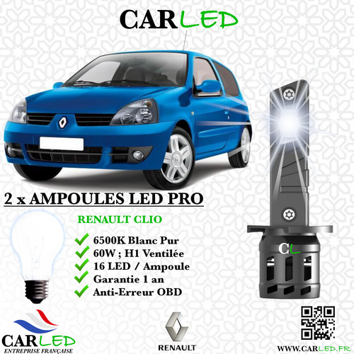 Kit ampoule led renault clio - ampoule,