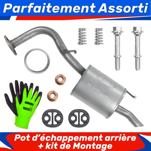 Pot échappement arrière - pot,