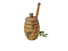 Olive Wood Honey Pot (6004-1)