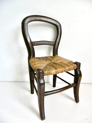 Rare chaise poupee ancienne - chaise,