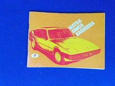 Manuel d'emploi matra simca