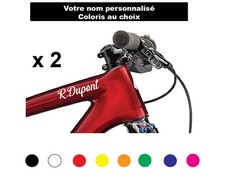 Sticker Autocollant Nom Vélo x2 – Personnalisé Vinyle Cadre Cyclisme