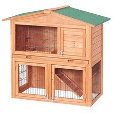 Cabane à petits rongeurs de luxe à deux étages - Cage à lapins