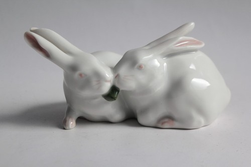 Lapins porcelaine royal - porcelaine,