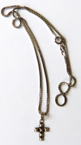 Collier croix pendentif - , argent