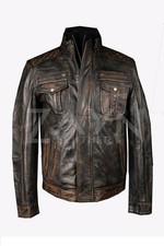 Blouson motard homme vintage