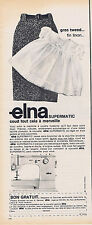 1965 ADVERTISING ADVERTISEMENT ELNA supermatic sewing machine