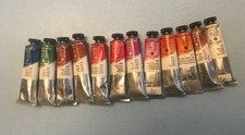 12  tubes de peinture a l'