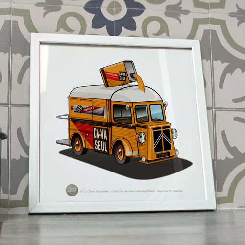 Poster citroen véhicule - citroen, hy