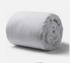 Sunbeam Thermofine Quilted Striped Heated Electric Mattress Pad Full 10 Settings