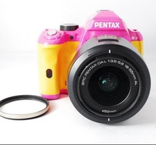 Fully functional Cute Digital SLR PENTAX k-r 18-55mm pink with 64GB SD card