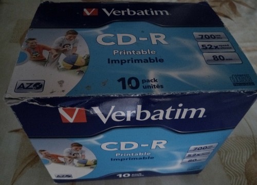 Verbatim imprimable - cd-r., imprimable.