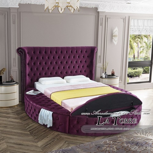 Lit rond double conteneur - lit,