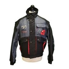 Spidi Textile Biker Jacket Zip & Snap Black Men's UK M EU 50 E585