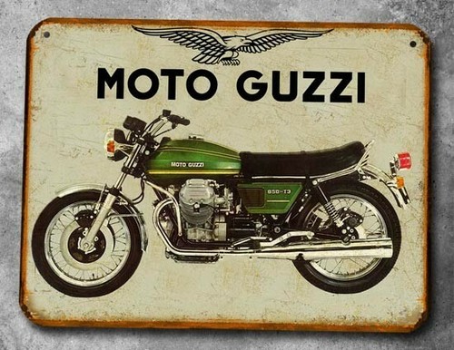Plaque metal vintage - plaque, moto