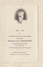21B2020 PIOUS IMAGE mortuary LOUIS COEUGNET 1956