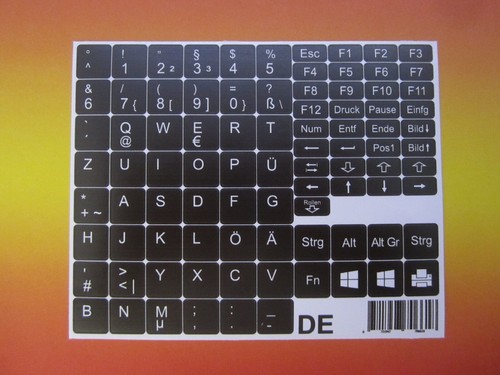 Autocollants clavier pour - de,
