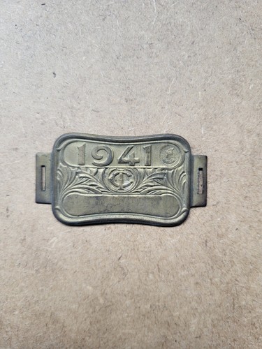 Ancienne plaque velo 1941 - plaque,