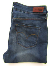 Levi's women's jeans Demi curve boot W30 L30 mid blue stretch denim LEVD393