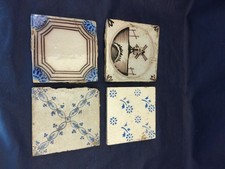 4 Anciens Carreaux Carrelages  Desvres Ou Autres