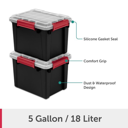 Sterilite tote 5 gallon - sterilite, tote,
