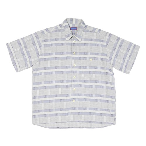 Hommes bleu blanc coton - blanc,