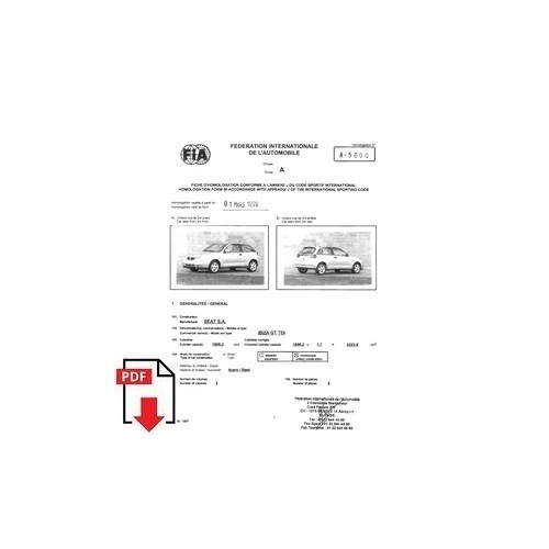 1999 seat ibiza tdi - 1999, fiche