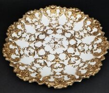 Antique Z.S. & Co. Zeh Scherzer Bavaria Cabinet Bowl Heavy Gold Gilt 1880-1912