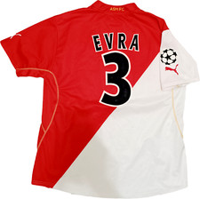 vintage football shirt AS MONACO jersey Puma 2002 2003 EVRA UCL FEDCOM XXL