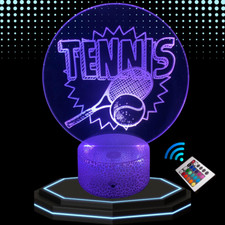 Lampe chevet 3D LED Tennis -