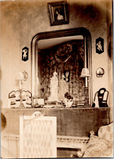 Interior, Fireplace Decor Vintage Silver Print Silver Print 8x