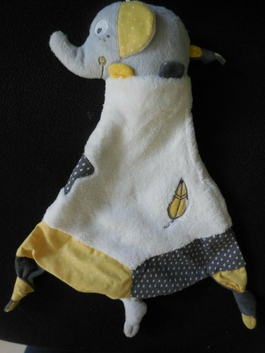 Doudou plat éléphant - éléphant, babyfan