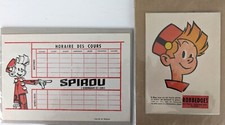 2 anciens Buvards du journal de spirou années 50-60'