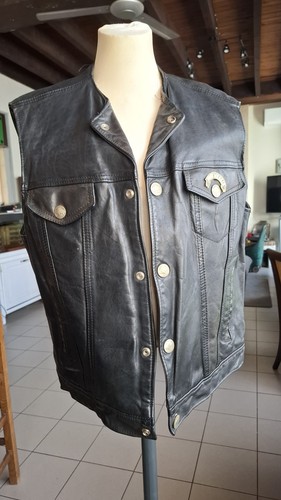 Gilet cuir natal leather - cuir,