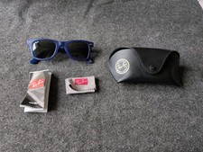 Ray-Ban RB2140 Wayfarer Sunglasses 50mm Blue Frame Black Lens UV Protection 