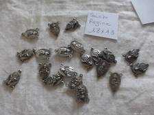 Lot of 20 Heart Rosary CONNECTOR Medal 3 Hole QUEEN CARMEL SACRED HEART