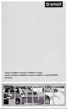 SMART ROADSTER + COUPE + BRABUS - TARIFS - 2004 / catalogue brochure dépliant