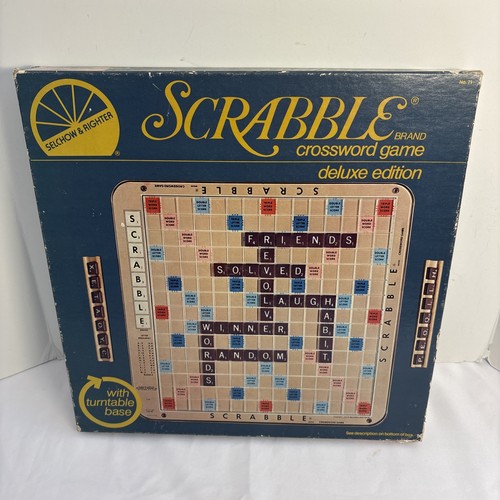 Scrabble 1982 deluxe edition - deluxe,
