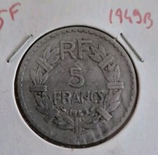 Monnaie Piece France 5 Francs 1949 B Lavrillier