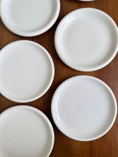 Vintage IKEA Rondo dessert plates in white porcelain- Set of 6