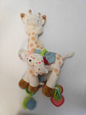 2017 Sophie La Girafe 14" Stuffed Giraffe Activity Baby Toy Rattle Mirror Rings