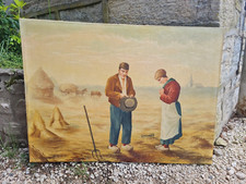 Ancienne huile sur toile