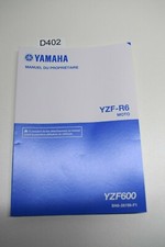 Yamaha YZF R6 RJ27 YZF600 Manuel Du Propriétaire France 2017-2018-2019