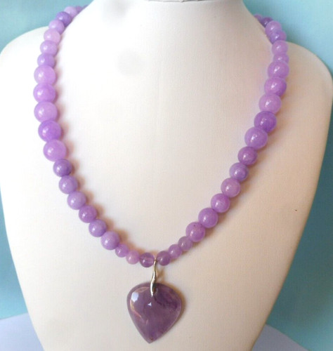 Collier jade lavande - jade,