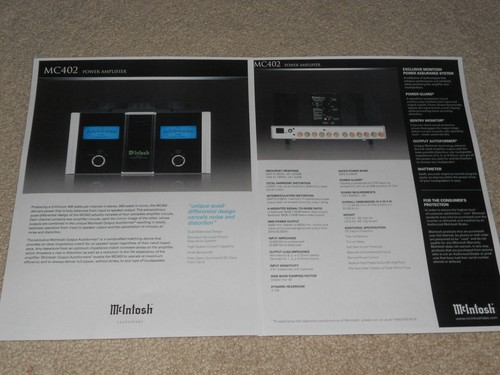 Mcintosh mc402 amplificateur - mc402,