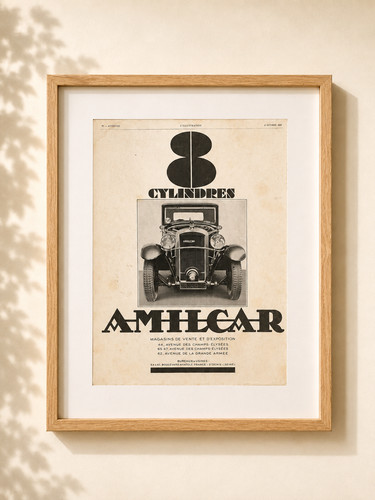Pub ancienne amilcar 1929 - ancienne,
