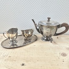 Vintage DOUWE EGBERTS Teapot Coffee Pot Creamer milk & Sugar Set