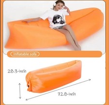 Inflatable Air Sofa Lounger Couch Bed Hammock Chair Lounge *RED*