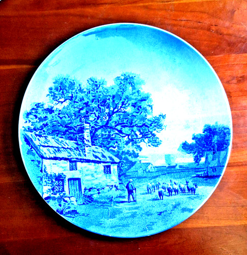 Ancien grand plat assiette - grand,